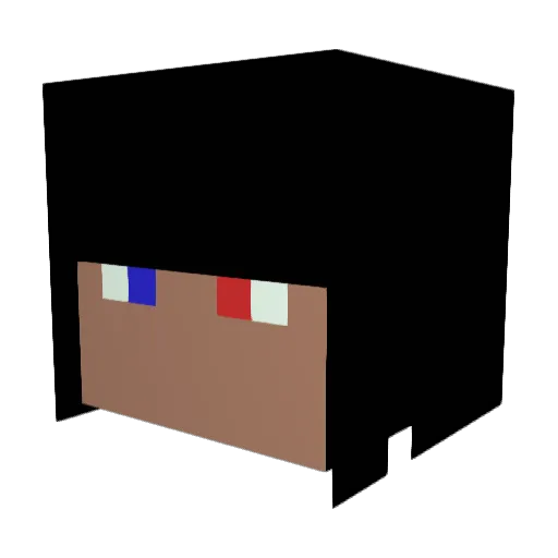 Ozayu Minecraft avatar head, 3D render