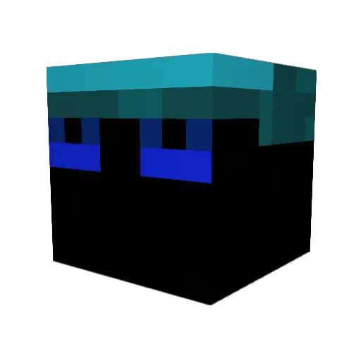 Ozby Minecraft avatar head, 3D render