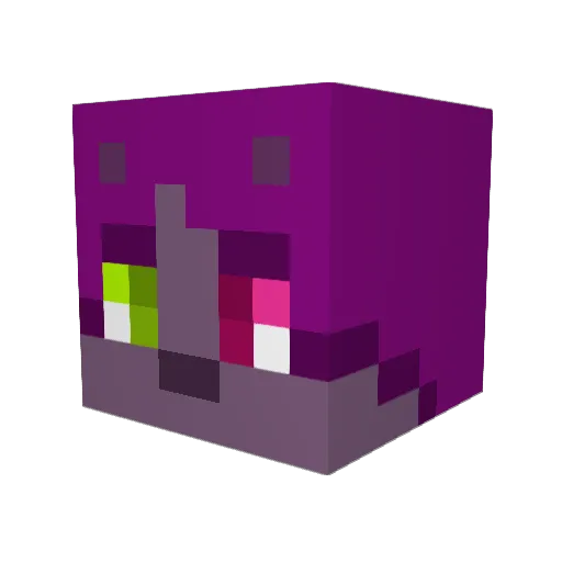 Ozeala Minecraft avatar head, 3D render