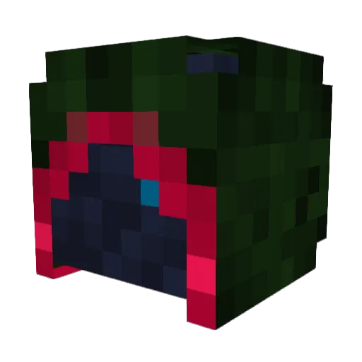 Ozegis Minecraft avatar head, 3D render