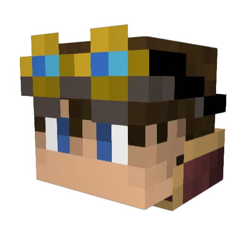 Ozelot20 Minecraft avatar head, 3D render