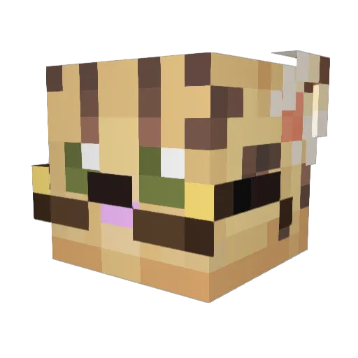 OzelotStar Minecraft avatar head, 3D render
