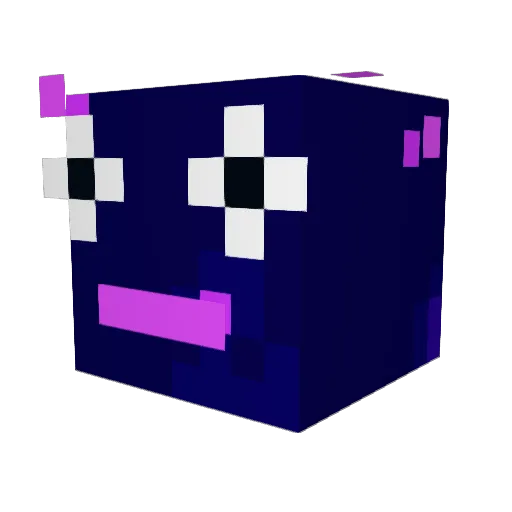 Ozemack Minecraft avatar head, 3D render