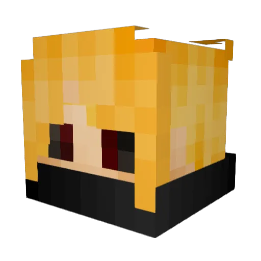 OzerLak Minecraft avatar head, 3D render