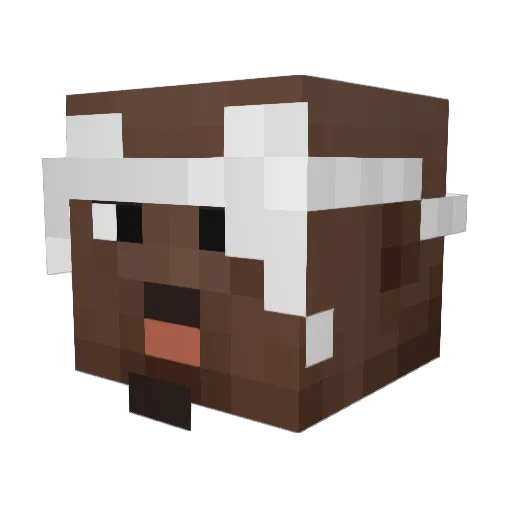 Oziii Minecraft avatar head, 3D render