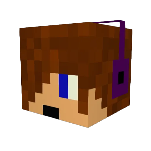Ozik98 Minecraft avatar head, 3D render
