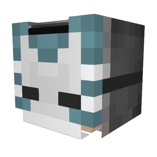 Ozilin Minecraft avatar head, 3D render