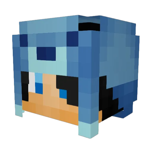 OzirYT Minecraft avatar head, 3D render