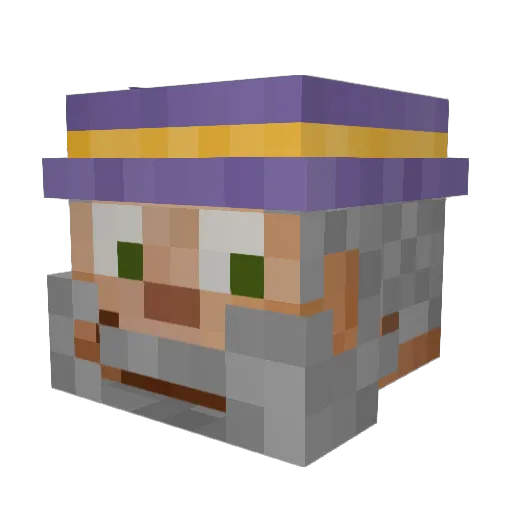 OzmanTheWizard Minecraft avatar head, 3D render