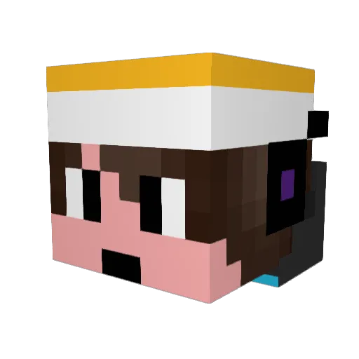 Oznerol3 Minecraft avatar head, 3D render