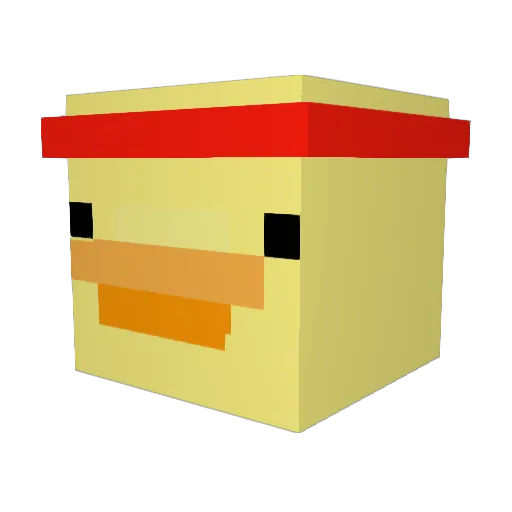 Oznoga Minecraft avatar head, 3D render