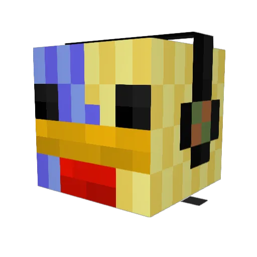 Ozokan Minecraft avatar head, 3D render