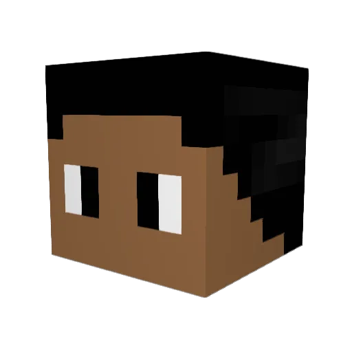 Ozone_17 Minecraft avatar head, 3D render