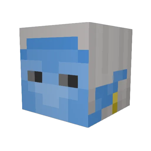Ozoneflint Minecraft avatar head, 3D render