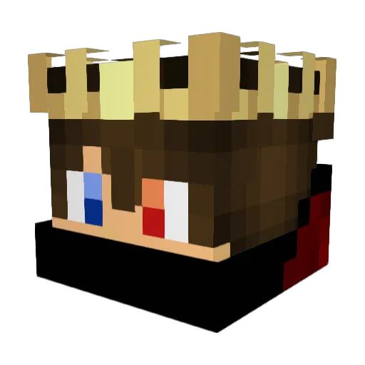 Ozonesora Minecraft avatar head, 3D render