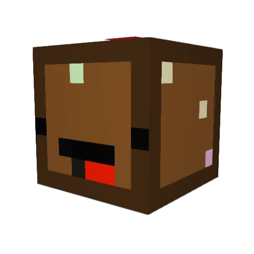 Ozonism Minecraft avatar head, 3D render