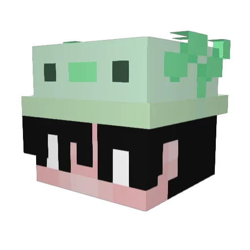 Ozorh Minecraft avatar head, 3D render