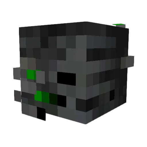 Ozov Minecraft avatar head, 3D render