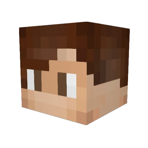 OzudemDIN Minecraft avatar head, 3D render