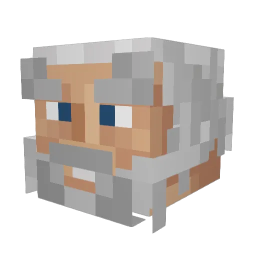 Ozy_39 Minecraft avatar head, 3D render