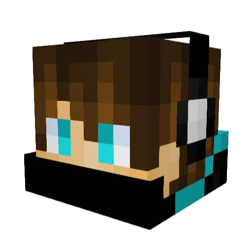 Ozymandeez Minecraft avatar head, 3D render