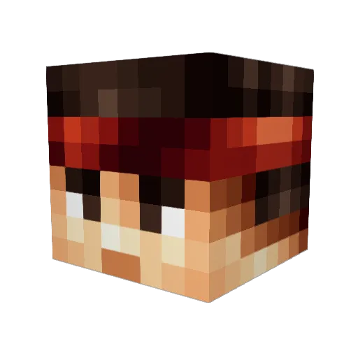 Ozzak03 Minecraft avatar head, 3D render