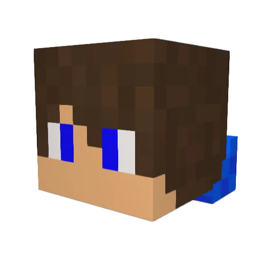 Ozzcar11 Minecraft avatar head, 3D render