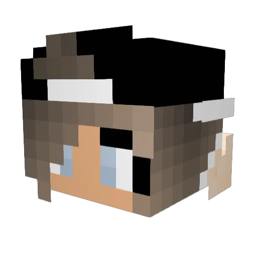 OzziAutumn Minecraft avatar head, 3D render