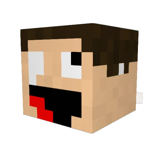 OzzikGaming Minecraft avatar head, 3D render