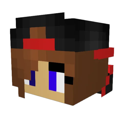 Ozzy0111 Minecraft avatar head, 3D render