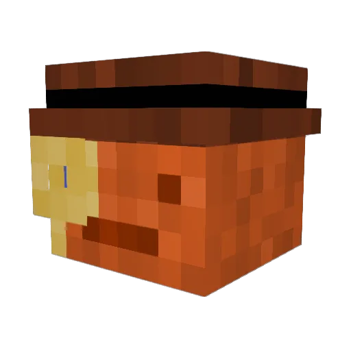 Ozzy123com Minecraft avatar head, 3D render