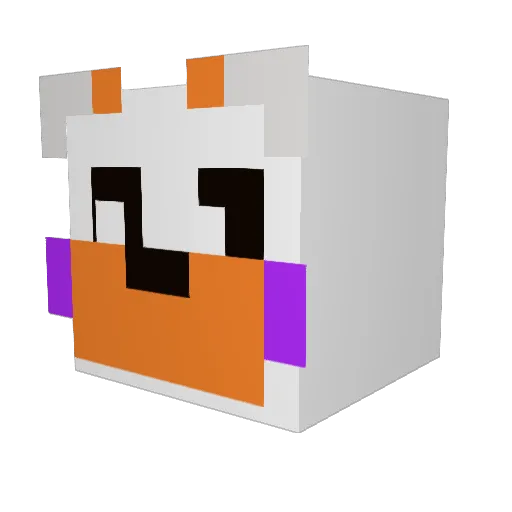 Ozzy409 Minecraft avatar head, 3D render