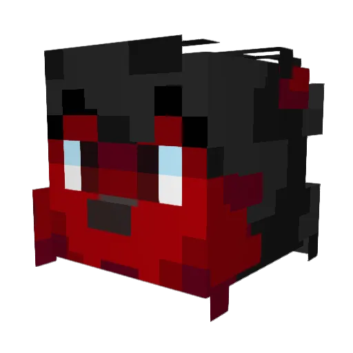 OzzyTheWolf Minecraft avatar head, 3D render