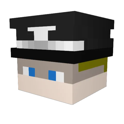 Ozzy_Br Minecraft avatar head, 3D render