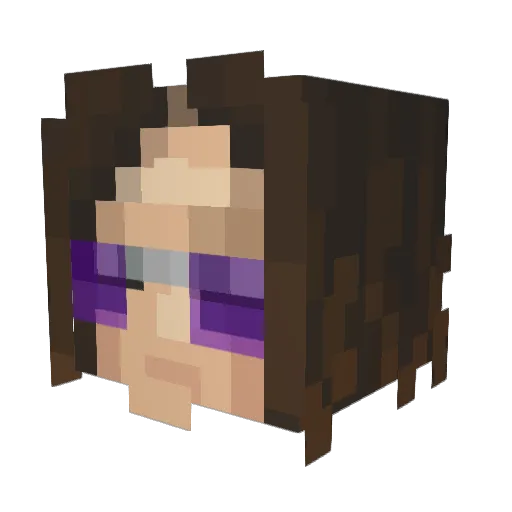 Ozzy_OsbourneRIP Minecraft avatar head, 3D render