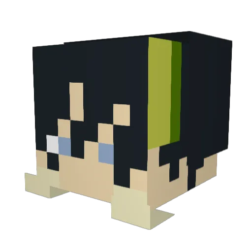 P00Phead16 Minecraft avatar head, 3D render