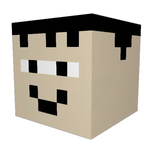 P00RGUY Minecraft avatar head, 3D render