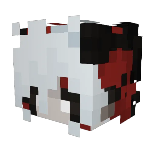 P01S0N3D Minecraft avatar head, 3D render