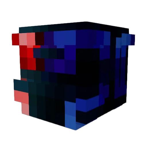 P0L1y Minecraft avatar head, 3D render
