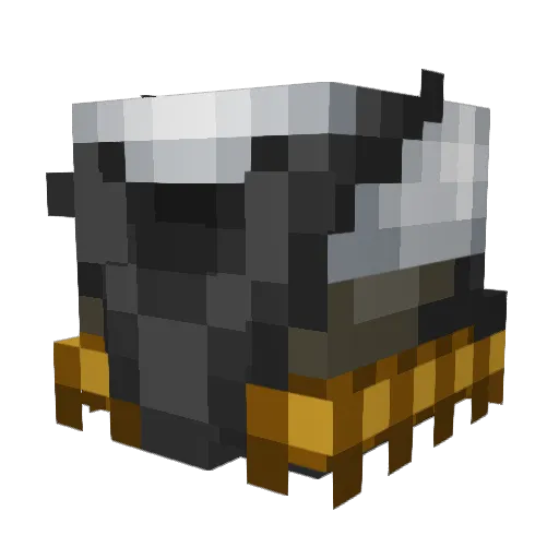 P0SEIDON Minecraft avatar head, 3D render