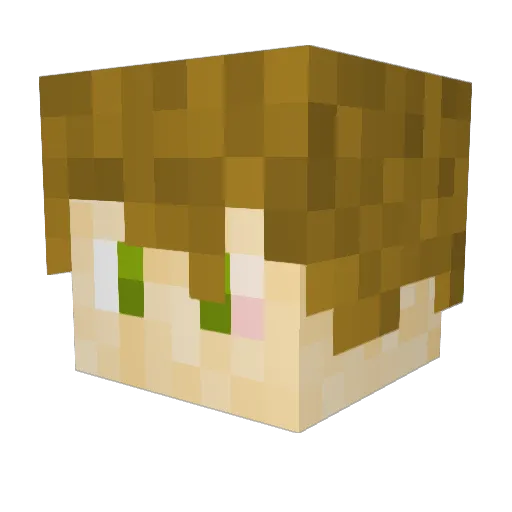 P0TAT0_Muncher Minecraft avatar head, 3D render