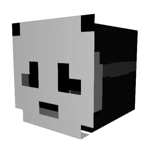 P0TATOZ Minecraft avatar head, 3D render