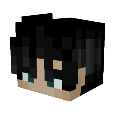 P0TR1CK_0110 Minecraft avatar head, 3D render