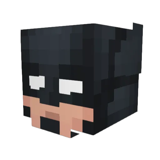 P0g4 Minecraft avatar head, 3D render