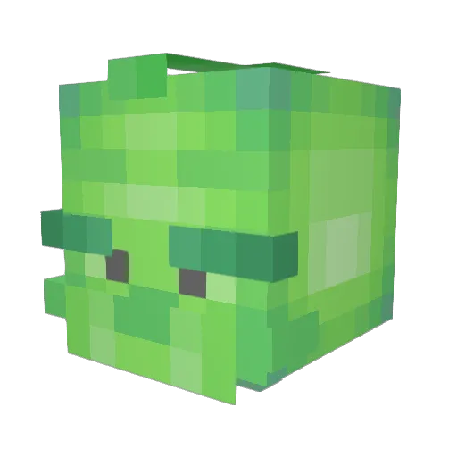 P0lRlER Minecraft avatar head, 3D render