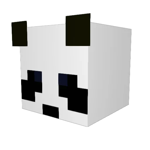 P0larM1lk Minecraft avatar head, 3D render