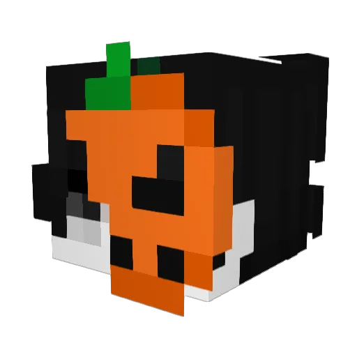 P0linky Minecraft avatar head, 3D render
