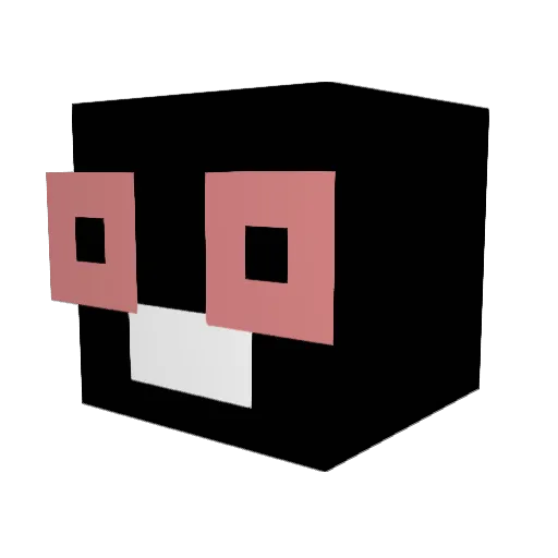 P0liz Minecraft avatar head, 3D render