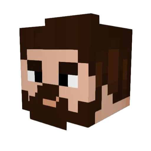 P0lyedro Minecraft avatar head, 3D render
