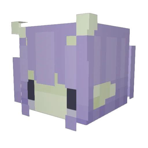 P0pp1ns Minecraft avatar head, 3D render